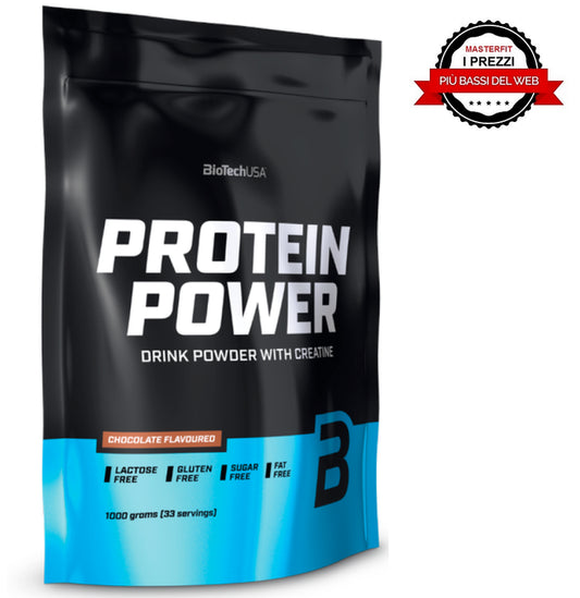 PROTEINE ISOLATE WHEY Biotech Protein Power 1000 G Senza Lattosio Ne Glutine